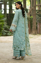 Signature Vol- II By Elaf Unstitched Lawn Embroidered 3 Piece Suit - ELFSGNV2-6B- Zaria - Summer Collection