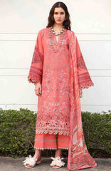 Belle Saison by Esmel Unstitched Lawn Embroidered 3 Piece Suit - ESLBLS-12-Coralie - Summer Collection