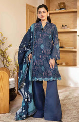 M Basic Elaheh By Maria B Unstitched Lawn  Printed  3 Piece Suit - MBSCELPL012 - Summer Collection