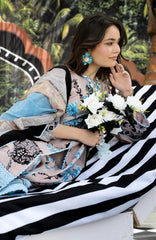 Luxury Printed Lawn By Regalia Unstitched  Lawn Printed 3 Piece Suit  - RGLASIBPRT-08- Lush laila- Summer Collection