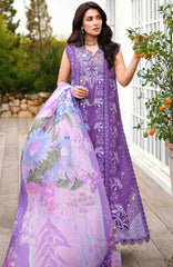 A Moi - Held By Love By Mushq Unstitched Luxury Lawn Embroidered 3 Piece Suit - MQHMAM-12- Lovers Lane-  Summer Collection