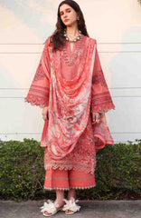 Belle Saison by Esmel Unstitched Lawn Embroidered 3 Piece Suit - ESLBLS-12-Coralie - Summer Collection