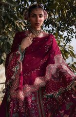 Kala Bagh By Hussain Rehar Unstitched Luxury Lawn Embroidered 3 Piece Suit - HRKBLXL-12- Anjas- Summer Collection