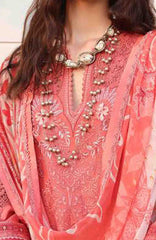 Belle Saison by Esmel Unstitched Lawn Embroidered 3 Piece Suit - ESLBLS-12-Coralie - Summer Collection