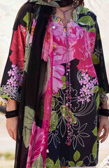 Meili By Zaha Unstitched Lawn Embroidered 3 Piece Suits -ZHMILXL-13A- Yan Hua- Summer Collection