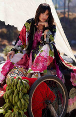 Meili By Zaha Unstitched Lawn Embroidered 3 Piece Suits -ZHMILXL-13A- Yan Hua- Summer Collection