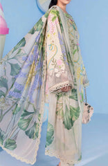 Mbasic by Maria B Unstitched Lawn Embroidered 3 Piece Suit - MBSCL-13A -  Summer Collection