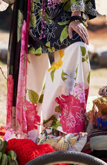 Meili By Zaha Unstitched Lawn Embroidered 3 Piece Suits -ZHMILXL-13A- Yan Hua- Summer Collection