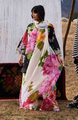 Meili By Zaha Unstitched Lawn Embroidered 3 Piece Suits -ZHMILXL-13A- Yan Hua- Summer Collection