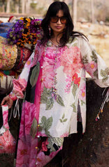 Meili By Zaha Unstitched Lawn Embroidered 3 Piece Suits -ZHMILXL-13B- Yan Hua- Summer Collection