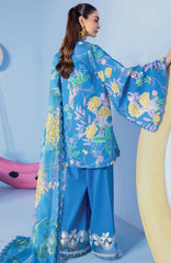 Mbasic by Maria B Unstitched Lawn Embroidered 3 Piece Suit - MBSCL-13B -  Summer Collection
