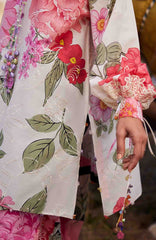 Meili By Zaha Unstitched Lawn Embroidered 3 Piece Suits -ZHMILXL-13B- Yan Hua- Summer Collection