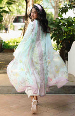 QPrints By Qalamkar Unstitched Lawn Printed 3 Piece Suit QLMQP26 Xenia - 7A - Summer Collection