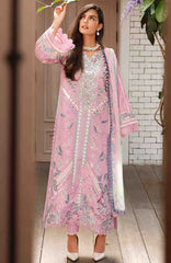 A Moi - Held By Love By Mushq Unstitched Luxury Lawn Embroidered 3 Piece Suit - MQHMAM-13- Endless Love -  Summer Collection