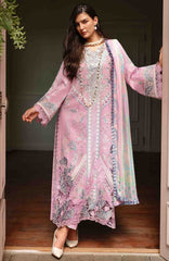 A Moi - Held By Love By Mushq Unstitched Luxury Lawn Embroidered 3 Piece Suit - MQHMAM-13- Endless Love -  Summer Collection