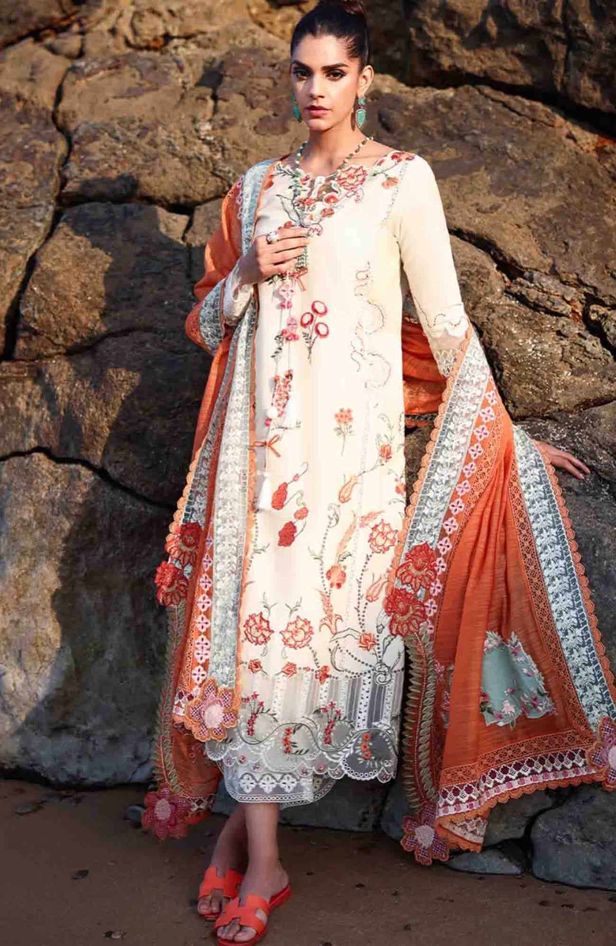 Breeze by  Saira Shakira Unstitched Lawn Embroidered 3 Piece Suits -SRSKBLXL-5A- Gia- Summer Collection