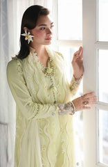 Qline by Qalamkar  Unstitched Lawn Embroidered 3 Piece Suit - QLMQDL-13- MoonStone -  Summer Collection