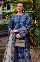 Gardenia By Nureh Unstitched Lawn Embroidered 3 Piece Suit - NRGRDL-07- Summer Collection