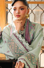 Lumina By Bin Ilyas Unstitched Lawn Embroidered 3 Piece Suit BNLYLMN-013 -  Summer Collection