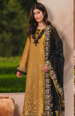 Luxury Eid By Rang Rasiya Unstitched Lawn Embroidered 3 Piece Suit  - RRLELXL-9- Mahi - Summer Collection