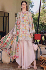Mprints Safari Scape by Maria B Unstitched Lawn Embroidered 3 Piece Suit - MBMPSSL-14A -  Summer Collection