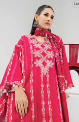 Mbasic by Maria B Unstitched Lawn Embroidered 3 Piece Suit - MBSCL-14A -  Summer Collection
