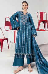 Mbasic by Maria B Unstitched Lawn Embroidered 3 Piece Suit - MBSCL-14B -  Summer Collection
