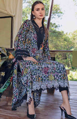 Mprints Safari Scape by Maria B Unstitched Lawn Embroidered 3 Piece Suit - MBMPSSL-14B -  Summer Collection