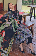 Mprints Safari Scape by Maria B Unstitched Lawn Embroidered 3 Piece Suit - MBMPSSL-14B -  Summer Collection