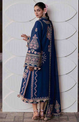 Zan By Hussain Rehar Unstitched Lawn Embroidered 3 Piece Suit -HRZANLXL-12- Abi- Summer Collection