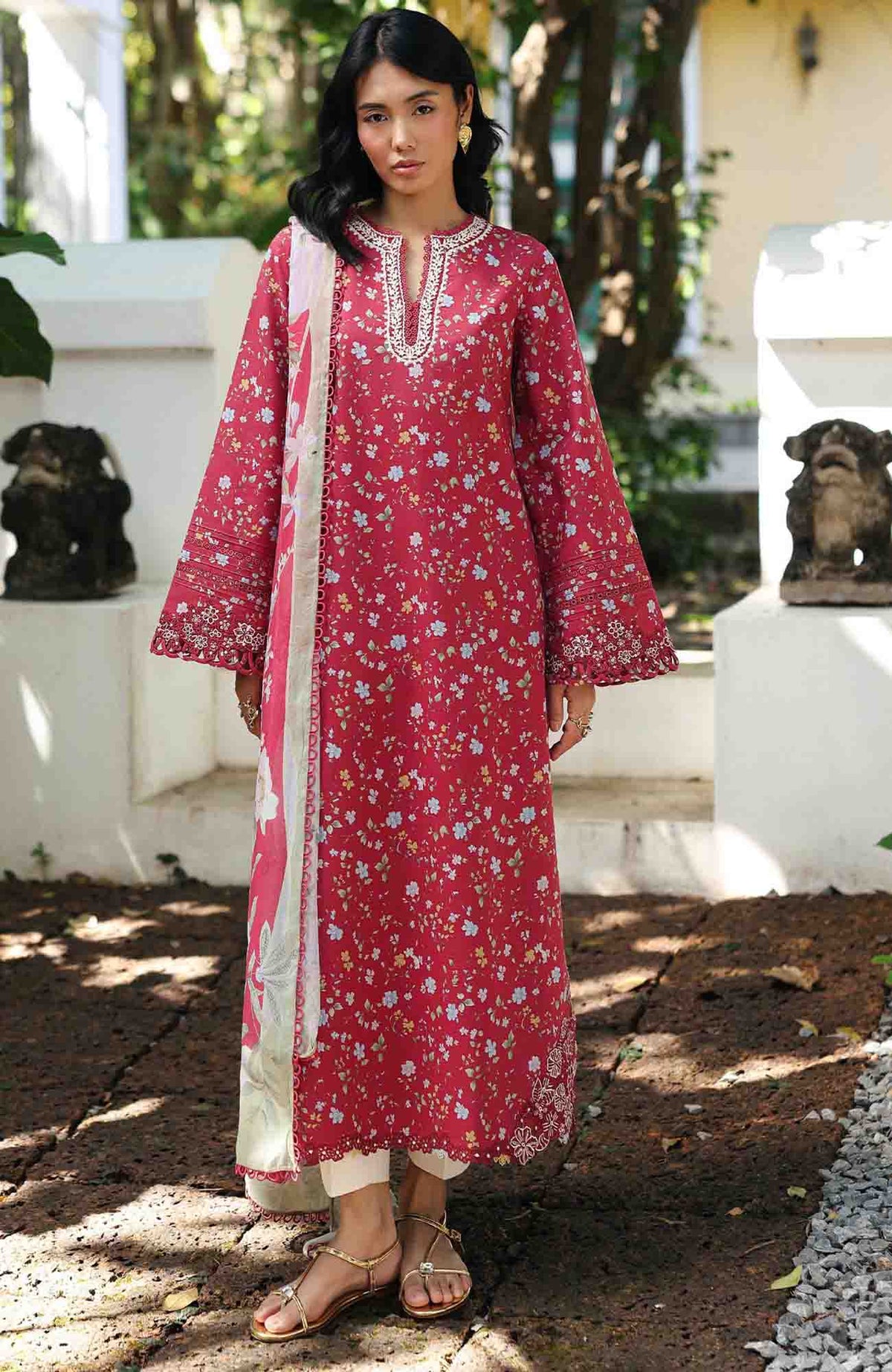 QPrints By Qalamkar Unstitched Lawn Printed 3 Piece Suit QLMQP26 Lena - 7B - Summer Collection