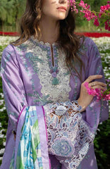 The Secret Garden - Hemline By Mushq Unstitched Lawn  Embroidered 3 Piece Suit MQHMSGL - 04-Dewdrop Dance -  Summer Collection