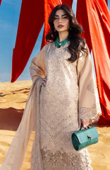 Premium by Rang Rasiya  Unstitched  Lawn Embroidered 3 Piece Suit - RRPRML-03 - Mayel Summer Collection