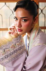 Lumina By Bin Ilyas Unstitched Lawn Embroidered 3 Piece Suit BNLYLMN-014 -  Summer Collection