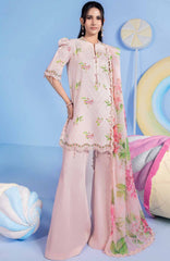 Mbasic by Maria B Unstitched Lawn Embroidered 3 Piece Suit - MBSCL-15A -  Summer Collection