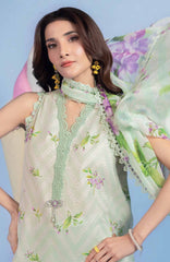 Mbasic by Maria B Unstitched Lawn Embroidered 3 Piece Suit - MBSCL-15B -  Summer Collection