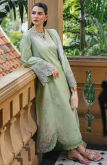 Qline by Qalamkar  Unstitched Lawn Embroidered 3 Piece Suit - QLMQDL-15- Rivah -  Summer Collection