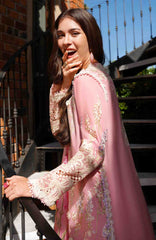 A Moi - Held By Love By Mushq Unstitched Luxury Lawn Embroidered 3 Piece Suit - MQHMAM-15- -  Summer Collection