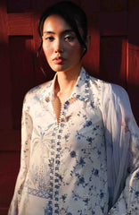 QPrints By Qalamkar Unstitched Lawn Printed 3 Piece Suit QLMQP26 Aerin - 8A - Summer Collection