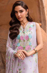 Breeze by  Saira Shakira Unstitched Lawn Embroidered 3 Piece Suits -SRSKBLXL-6B- Rose- Summer Collection