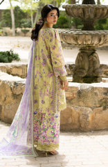 Signature Vol- II By Elaf Unstitched Lawn Embroidered 3 Piece Suit - ELFSGNV2-8A- Olivia- Summer Collection