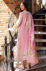A Moi - Held By Love By Mushq Unstitched Luxury Lawn Embroidered 3 Piece Suit - MQHMAM-15- -  Summer Collection