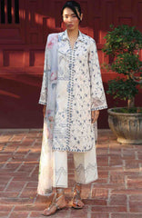 QPrints By Qalamkar Unstitched Lawn Printed 3 Piece Suit QLMQP26 Aerin - 8A - Summer Collection