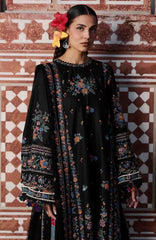 Zan By Hussain Rehar Unstitched Lawn Embroidered 3 Piece Suit -HRZANLXL-01- Aswa- Summer Collection