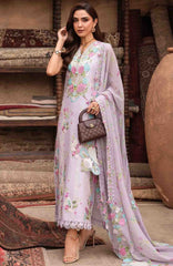 Breeze by  Saira Shakira Unstitched Lawn Embroidered 3 Piece Suits -SRSKBLXL-6B- Rose- Summer Collection