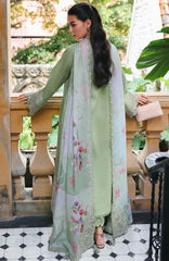Qline by Qalamkar  Unstitched Lawn Embroidered 3 Piece Suit - QLMQDL-15- Rivah -  Summer Collection
