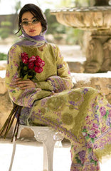 Signature Vol- II By Elaf Unstitched Lawn Embroidered 3 Piece Suit - ELFSGNV2-8A- Olivia- Summer Collection