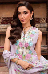 Breeze by  Saira Shakira Unstitched Lawn Embroidered 3 Piece Suits -SRSKBLXL-6B- Rose- Summer Collection