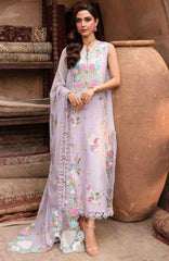 Breeze by  Saira Shakira Unstitched Lawn Embroidered 3 Piece Suits -SRSKBLXL-6B- Rose- Summer Collection