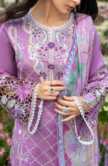 The Secret Garden - Hemline By Mushq Unstitched Lawn  Embroidered 3 Piece Suit MQHMSGL - 011 - Secret Thicket -  Summer Collection